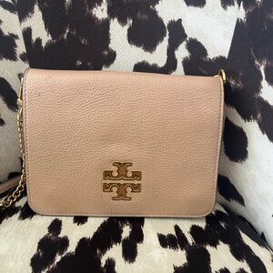 Tory Burch Tan Leather Crossbody Bag